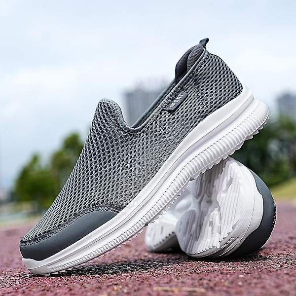 Herr Loafers Lätt att gå Andas sommar Bekväma casual Herr Sneakers 2Ga209 DarkGray 41