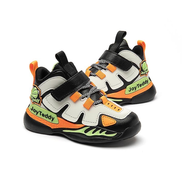Sneakers för barn Andas löparskor Mode Sportskor för pojkar Flickor 3Akq1652 BlackGreen 34