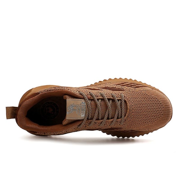 Sneakers för män Löpartennisskor Lättviktsventilerande Sport Athletic 3C3198C Brown 43