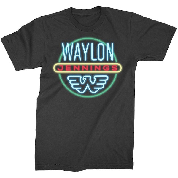 Waylon Jennings Neon Tee T-shirt M