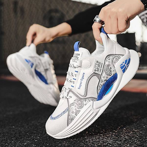 Basketskor för herr Andas Sneakers Löparskor 3Af6659 White 41