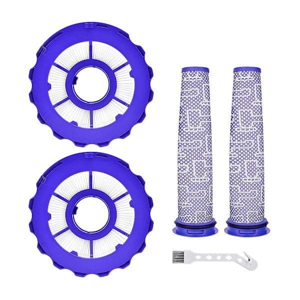 2-pack Hepa-postmotorfilter och 2 förmotorfilterbyte
