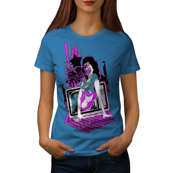 Dead Girl Tv Art Zombie Kunglig T-shirt för kvinnor XL