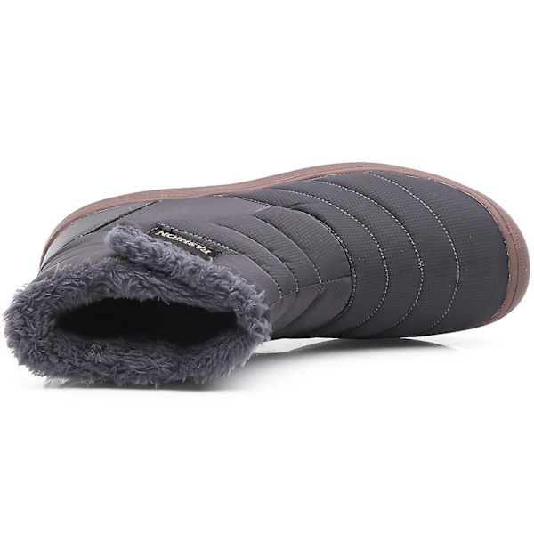 Vintersnöskor för män Halkfri Casual Lätt vandringskänga 1978 Gray 41