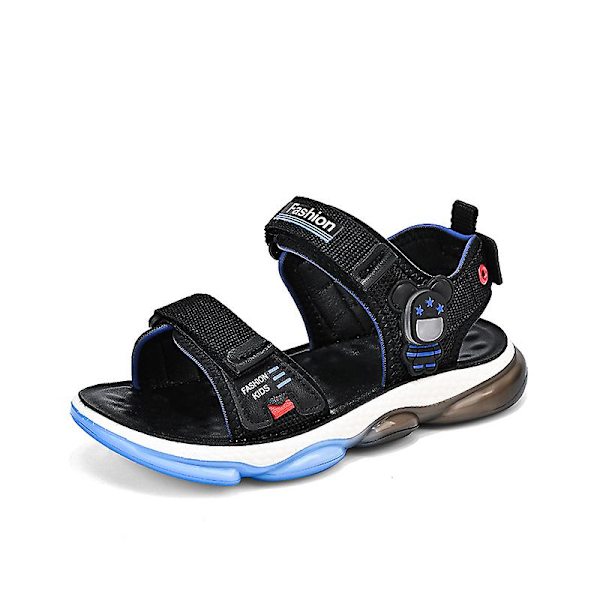 Pojkar sommar utomhus sandaler Fisherman sandaler Lätta sport sandaler 3Cb805 Black 28