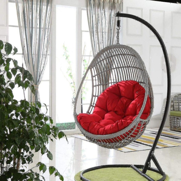 Basket Egg Stol Sittdynor Trädgårdshängmatta Cradle Pads Only Mat white
