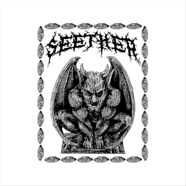 Seether Devil With Wings Huvtröja för män