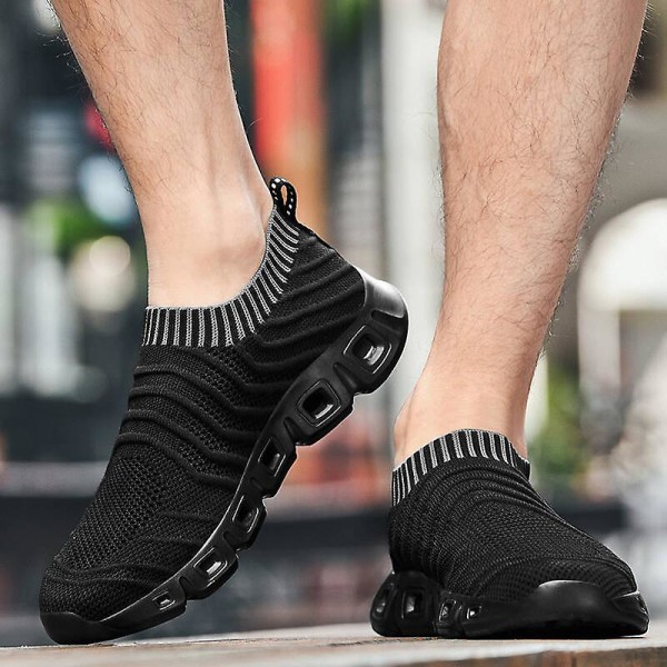 Herr Dam Sneakers Andas löparskor Mode Sportskor Yj902 Black 43