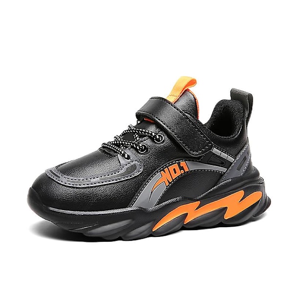 Barnsportskor Bekväma sneakers Löparskor Fr020-1 BlackOrange 39