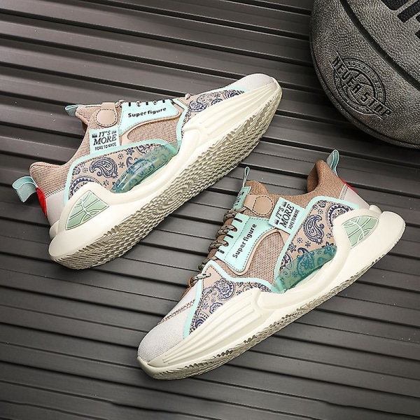 Basketskor för herr Andas Sneakers Löparskor 3Af6659 Beige 41