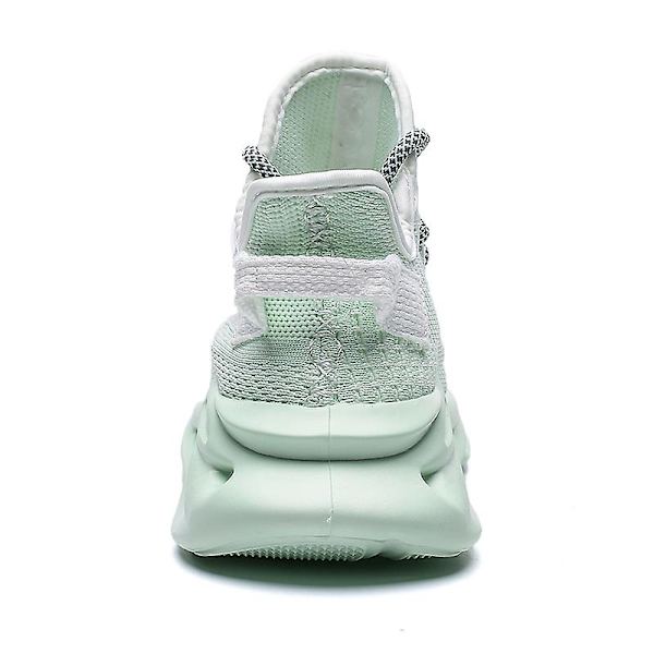 Män Lättviktssneakers Andas löparskor Mode Sportskor 3Dg83 Green 41
