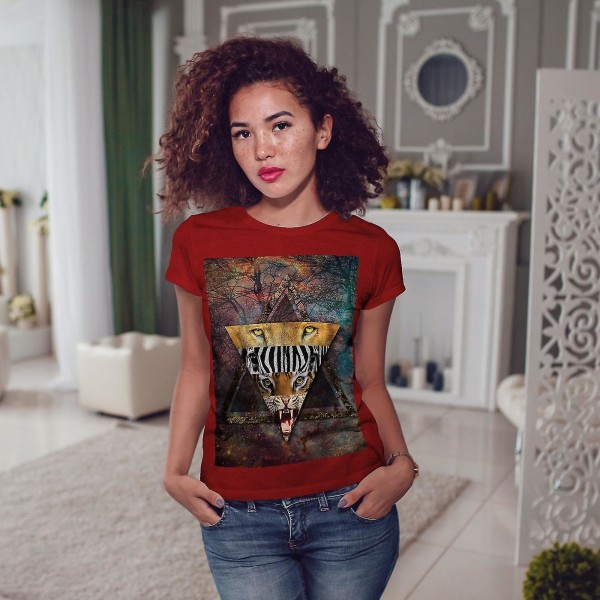 Lion Animal Women T-shirt 3XL