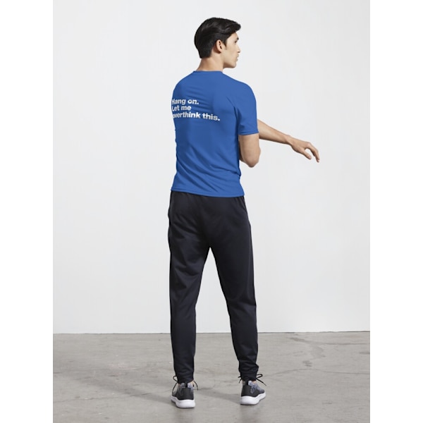Vänta. Låt mig övertänka detta. Aktiv T-shirt Royal Blue L_Back