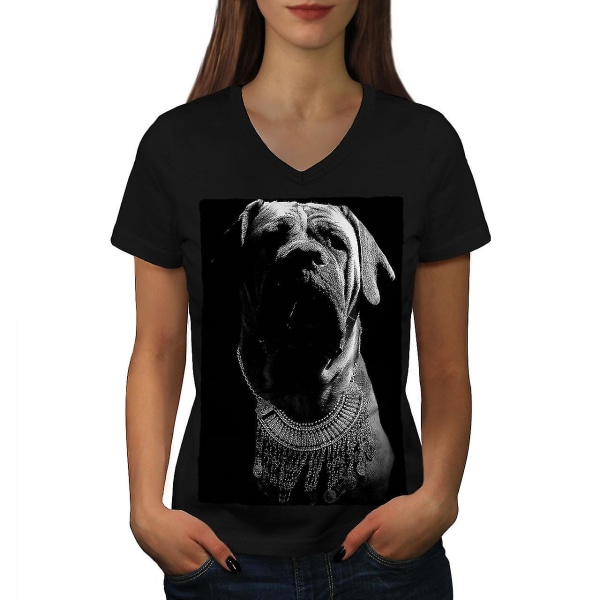 Boxer Dog Face Art Women T-shirt S