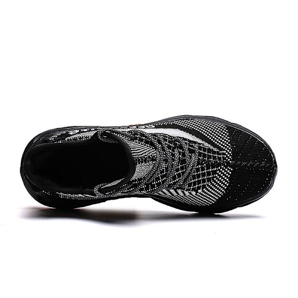 Män Lättviktssneakers Andas löparskor Mode Sportskor 3Dg83 Black 41