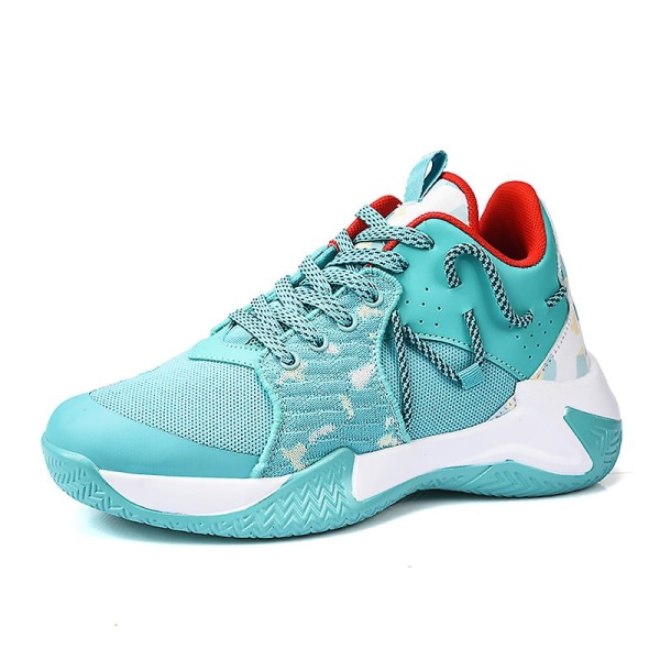 Basketskor för män Mode Halkfria sneakers Andas sportskor G011 Blue 45