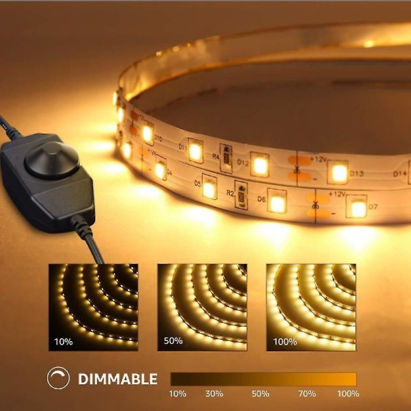 8m Bright Strip Bright Strip 1200led Hot White White Light Strip Neon Ip42 Manuell gradering