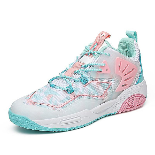 Basketskor för män Andas Sneakers Löparskor 3A736 Pink 41