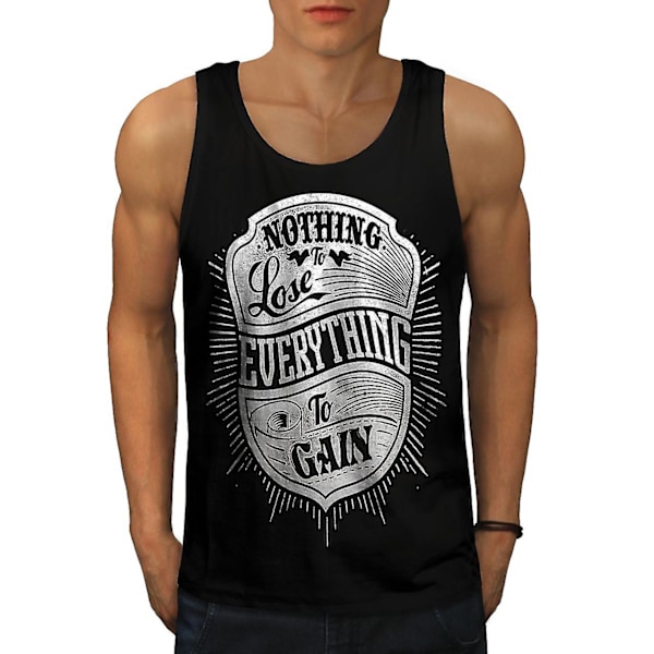 None To Lose Gain Men Blacktank Top M