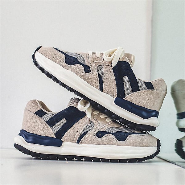 Herr Dam Sneakers Andas löparskor Mode Sportskor 8079 Beige 41