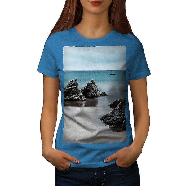 Beach Freedom Women Royal T-shirt L