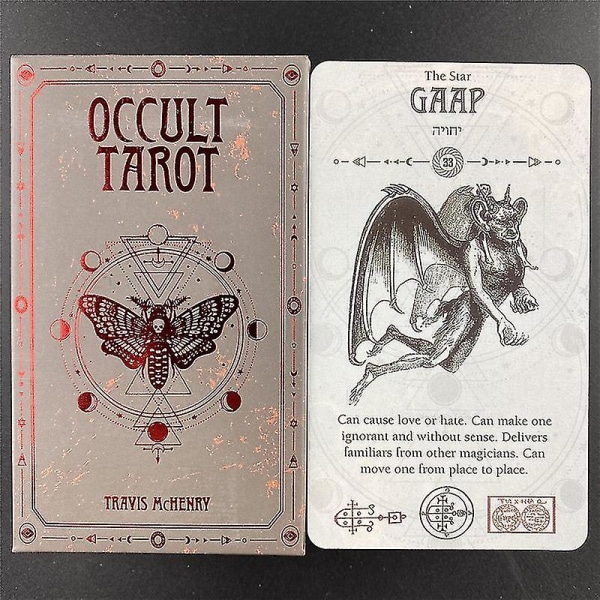 Occult Tarot Divination Set Deck Oracle Card Family Party Spela brädspel Solomonic Ancient Magickal Grimoires78st Tt47