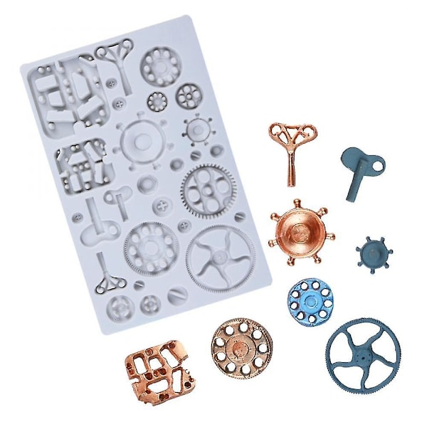 Retro Industrial Machinery Gear Form