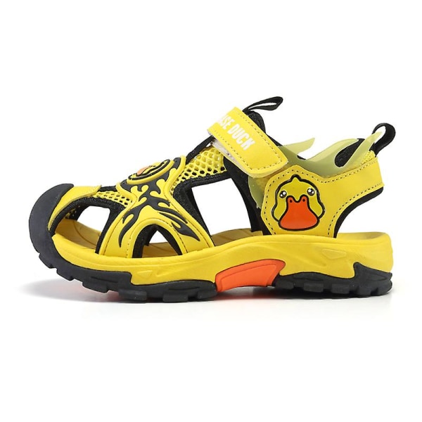 Barns strandtofflor Modesandaler Utomhus Halkfria inomhusskor 2Ca10 Yellow 32