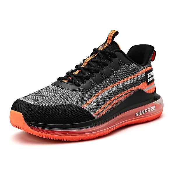 Herrskor Andas Mode Luftkudde Sneakers Sport löparskor 2Cbf22 BlackOrange 39