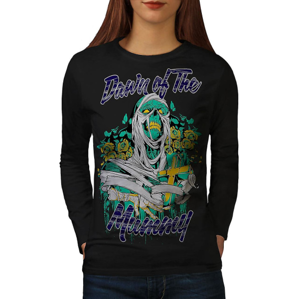 Dawn Of Mummy Dead Women Blacklong Sleeve T-shirt | Wellcoda S