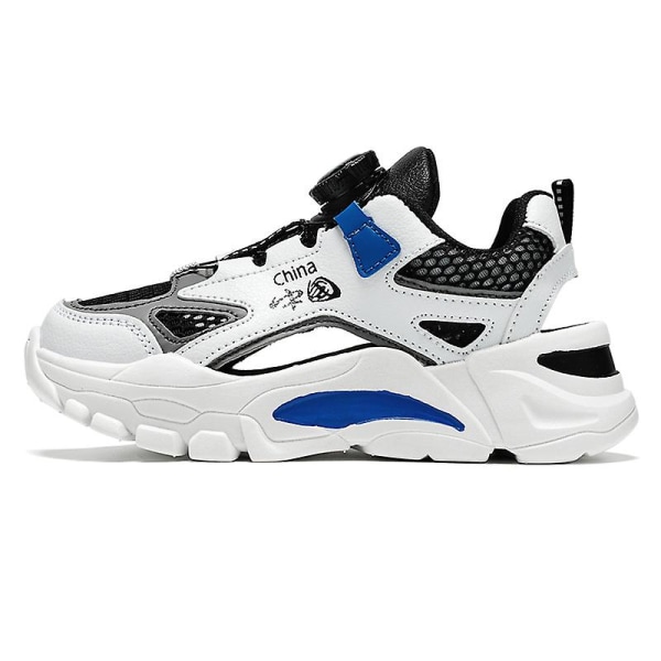 Sneakers för pojkar Andas löparskor Mode Sportskor 3C0371 WhiteBlue 37