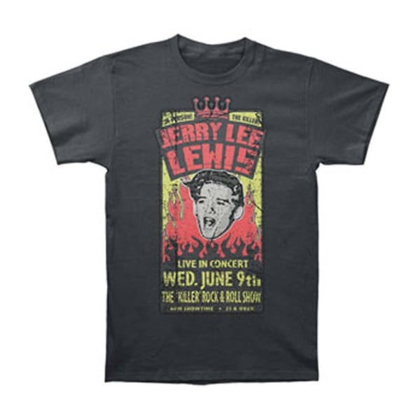 Jerry Lee Lewis Konsert På Svart T-shirt M