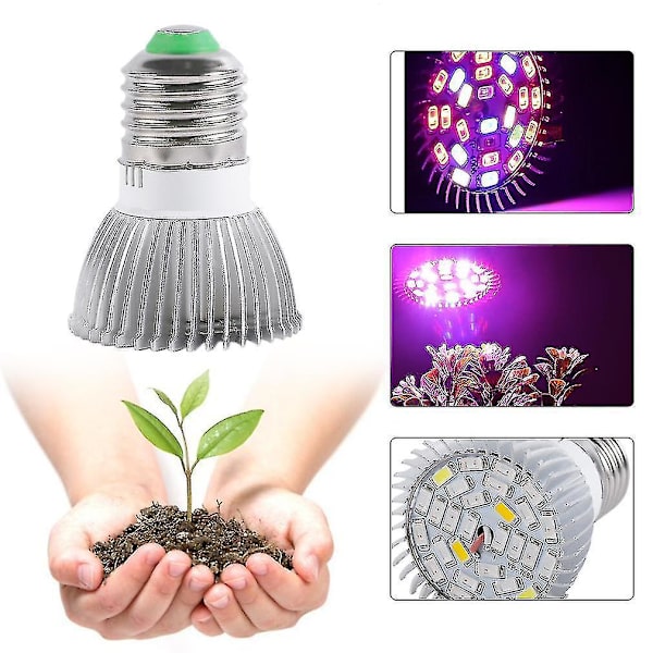 Full Spectrum E27 Led Grow Light Växande Lampa Glödlampa För Blomsterväxt
