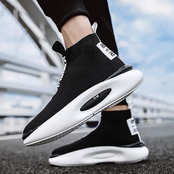 Herr Dam Sneakers Andas löparskor Mode Sportskor Yjh19 BlackWhite 41