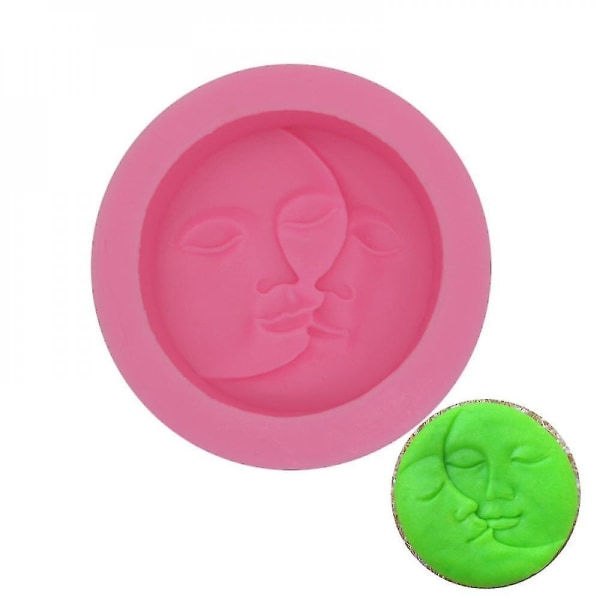 Moon Face Rund Silikon Form