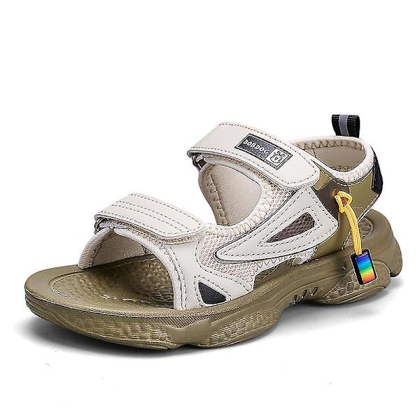 Strandtofflor för barn Modesandaler Halkfria inomhusskor utomhus 4387 Beige 39
