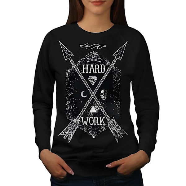 Hard Work Space Women Blacksweatshirt M