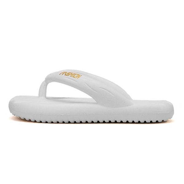 Strandtofflor för män Modesandaler Utomhus Halkfria inomhusskor 3B2811 White 40-41