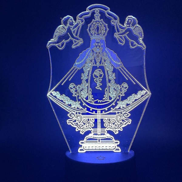 Rose 3d Led Nattljus Sovrumsbordslampa Färg ändras