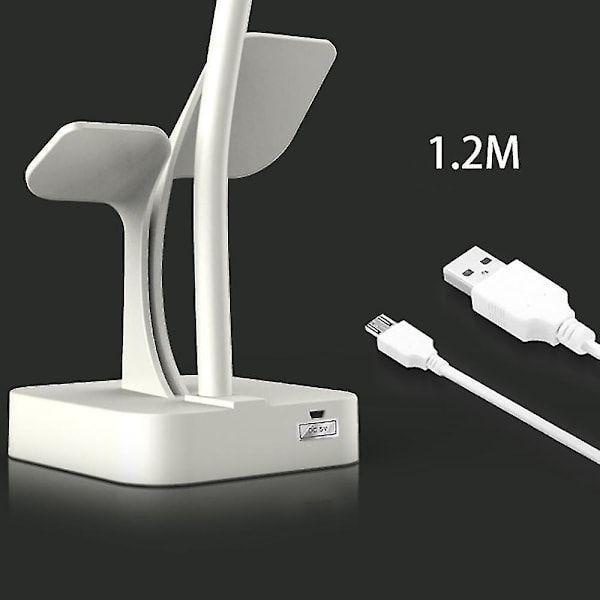 Td3 bordslampa (3 ljuskällor - 1200 mah) (vit)