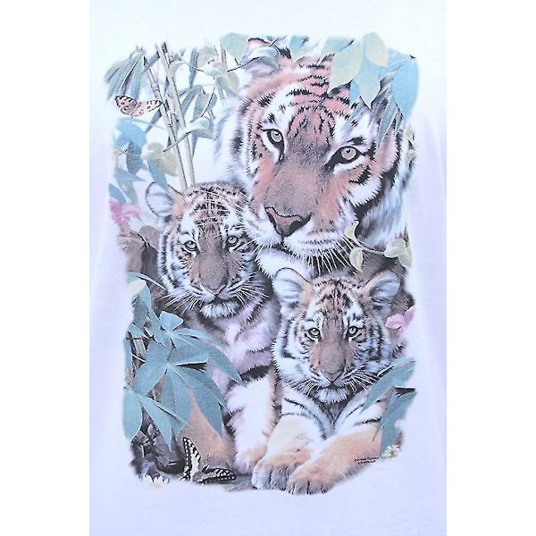 T-shirt för mäns färgskiftande tigerfamilj X-Large