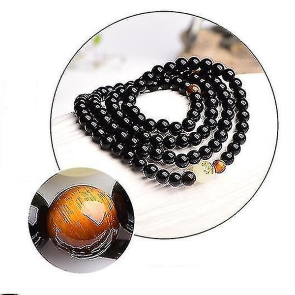 108 pärlor Onyx Luminous Mala Blet Layer Vinta