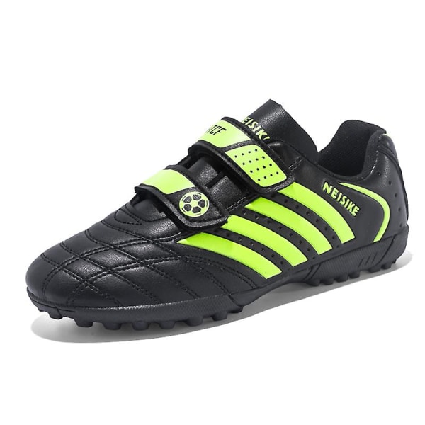 Fotbollsskor för barn Utomhussport Spikes Träning Fotbollsskor Sport Sneakers 167 Black 36