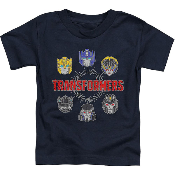 Ungdom Autobots och Decepticons Head Shots Transformers Shirt L