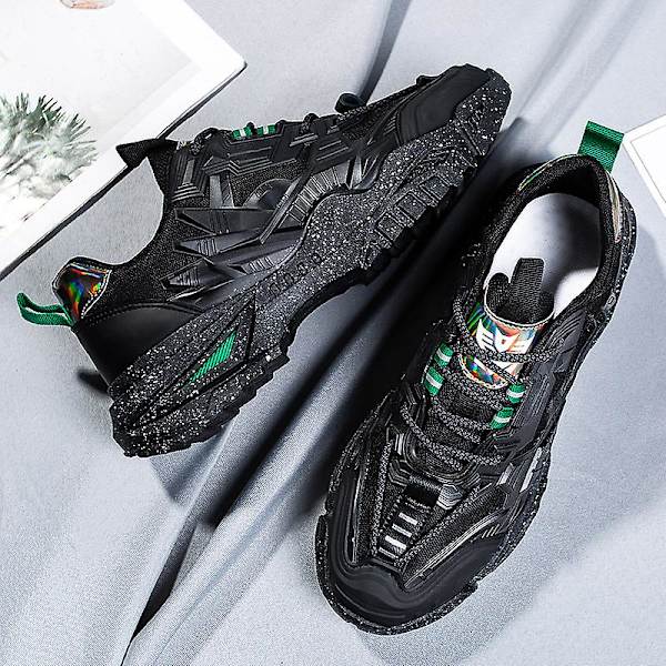 Basketskor för män Sneakers Sportskor som andas Y09 Black 44