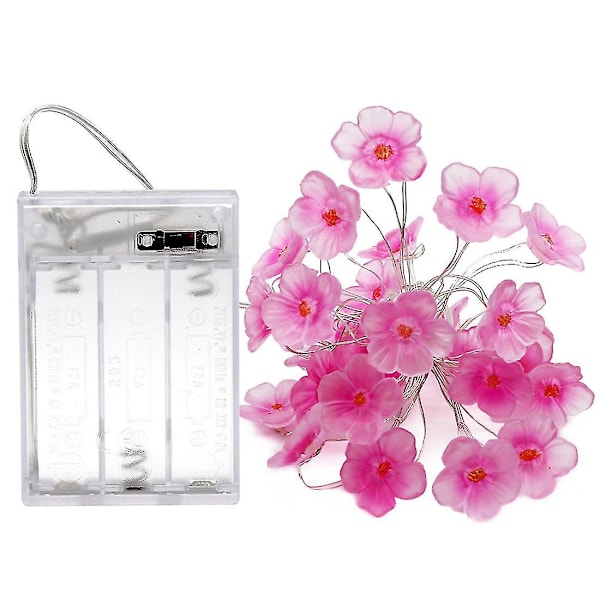 Ghyt Flower String Cherry Blossom String Lights, 10ft 30 LEDs batteridrivna String Lights