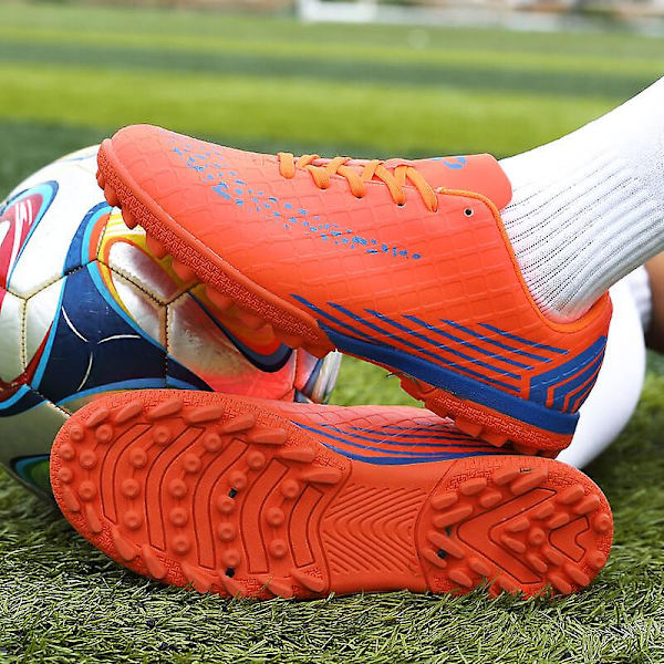 Fotbollsskor för män Halkfria fotbollsskor för herr Gräs Fotbollssneakers 3C26036 Red 42