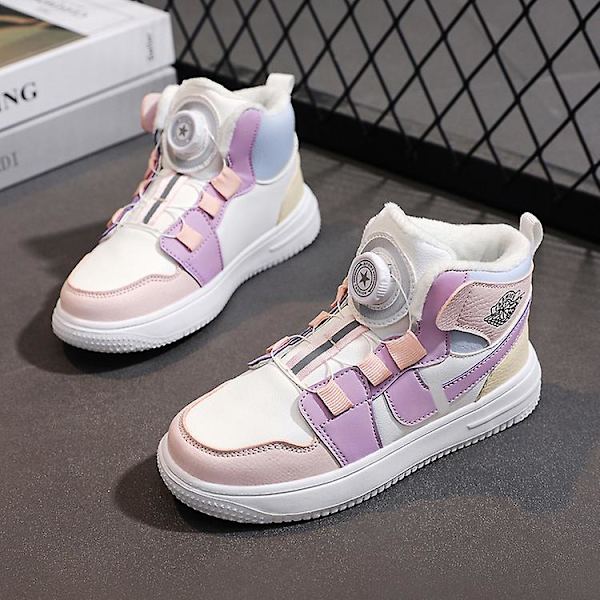 Sneakers för barn Löparskor med vridknapp Mode Pojkar Flickor Sportskor 2Lz708 Pink 31