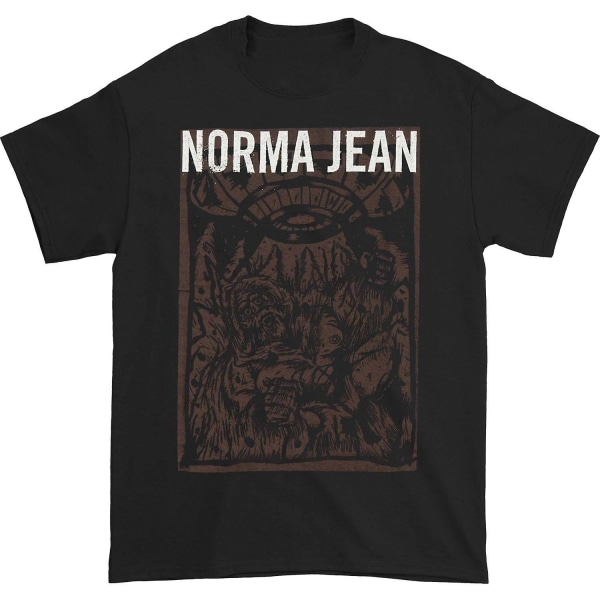 Norma Jean print på svart t-shirt XXXL