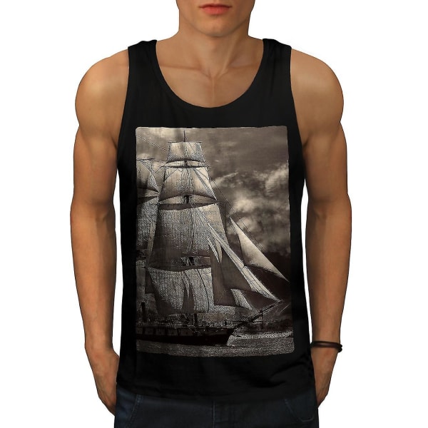 Ship Retro Unique Men Tank Top 3XL